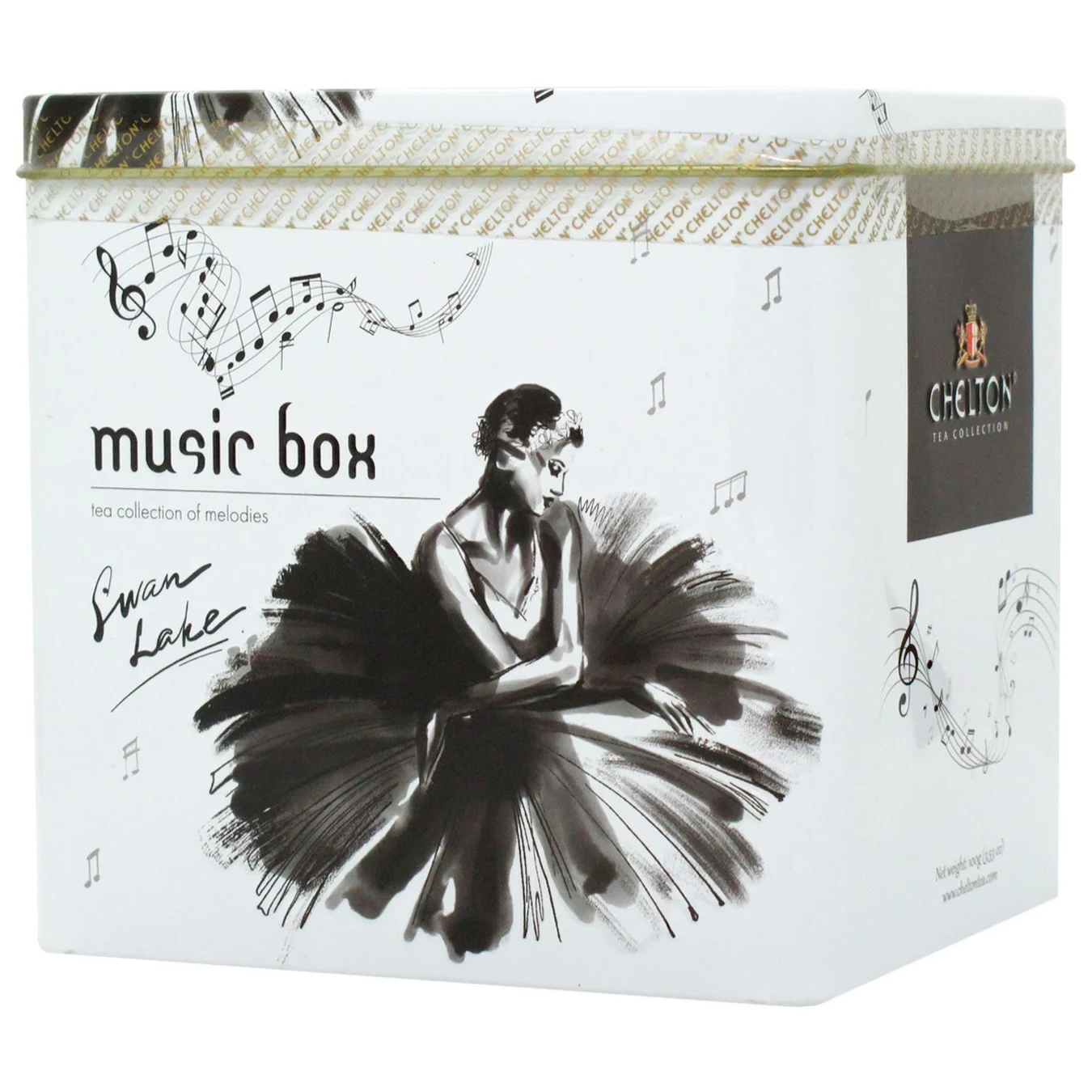 Ceai - Ceai negru Chelton in cutie muzicala, Swan Lake, 100 g