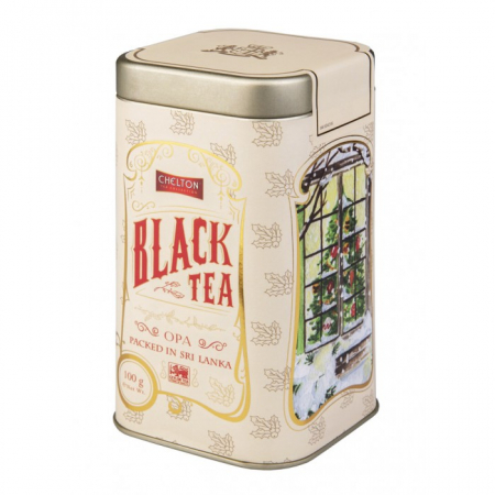 Ceai - Ceai negru Chelton Window to Winter Merry Christmas, cutie metalica, 100 g