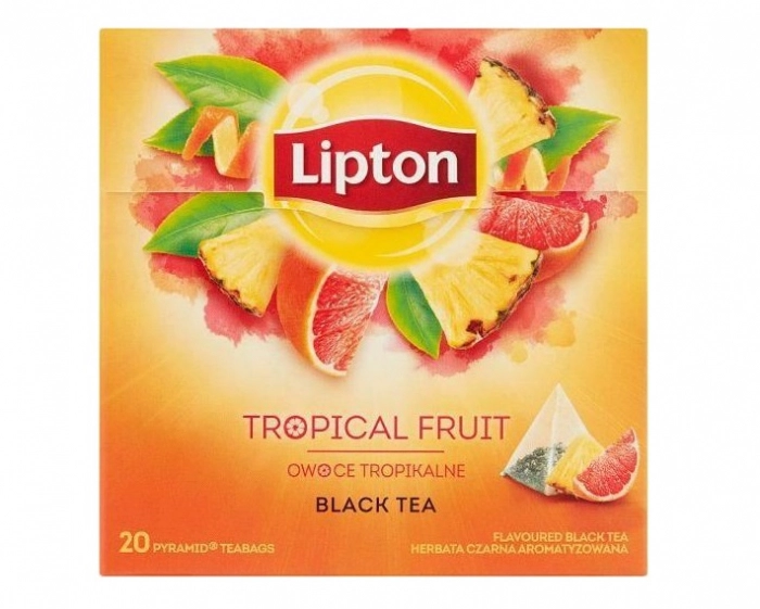 Ceai negru Lipton Tropical Fruit piramide, 20 buc [1]