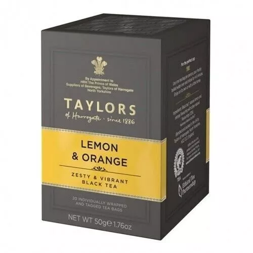 Ceai - Ceai negru Taylors lamaie si portocala, 20 plicuri