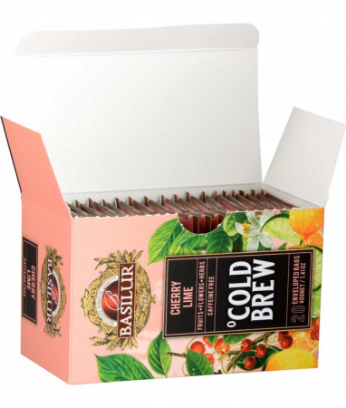 Ceai rece Basilur Brew Cherry si Lime, 20 plicuri [2]