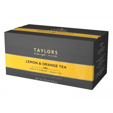 Ceai - Ceai Taylors of Harrogate Negru cu Lamaie si Portocala, 100 plicuri
