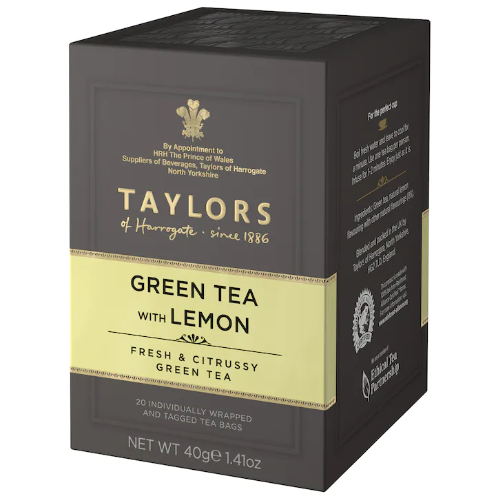 Ceai - Ceai Verde cu Lamaie Taylors of Harrogate, 20 plicuri