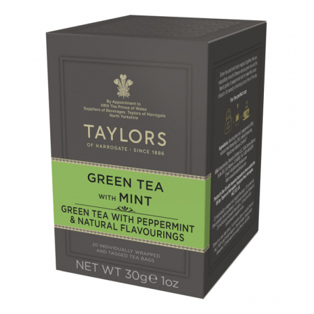 Ceai - Ceai Verde cu Menta Taylors of Harrogate, 20 pliculete
