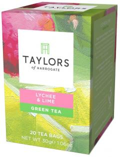 Ceai - Ceai verde Taylors of Harrogate Lychee si Lime, 20 plicuri