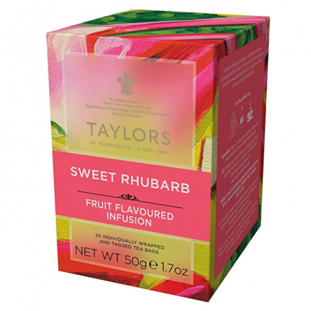 Ceai - Infuzie Ceai Rubarba dulce Taylors of Harrogate, 20 pliculete