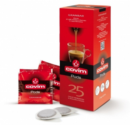 Cafea - Monodoze Covim Granbar compatibile ESE, 25 buc