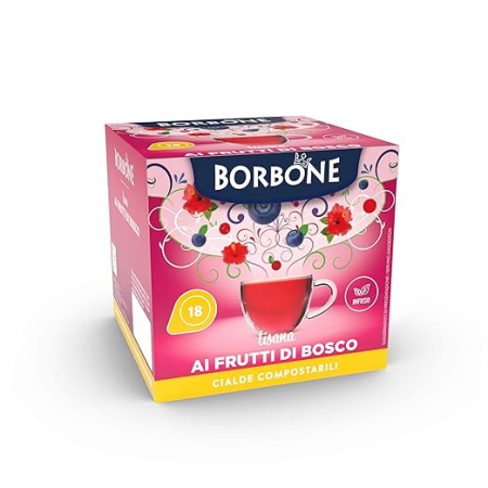 Cafea - Monodoze ESE Borbone ceai fructe de padure, 18 buc
