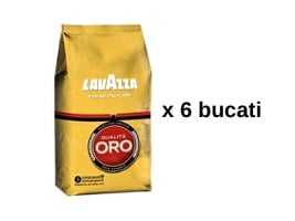 Promotii - Pachet 6 x Cafea boabe Lavazza Qualita Oro, 1 kg