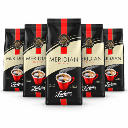 Cafea Boabe - Pachet promo 5 x Cafea boabe Fortuna Meridian Speciality, 1kg