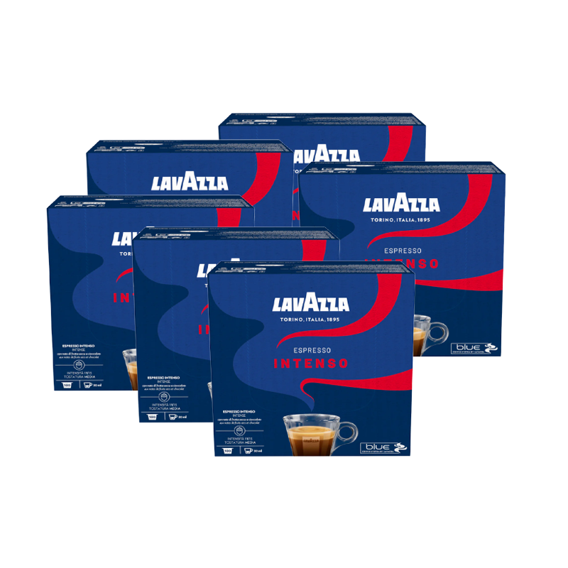 Capsule Cafea - Pachet promo 6 x Capsule Lavazza Blue Intenso, 100 buc