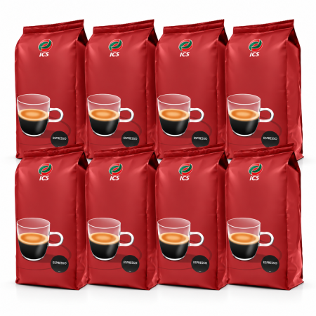 Cafea Boabe - Pachet promo 8 x Cafea boabe ICS Espresso, 1kg