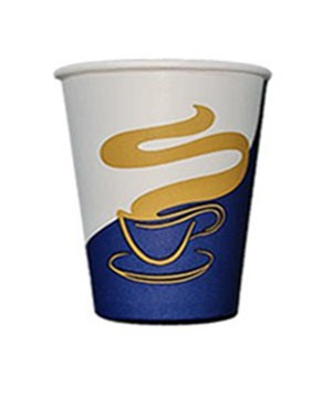 Pahare de cafea - Pahare carton 8 oz automate albastre, 100 buc