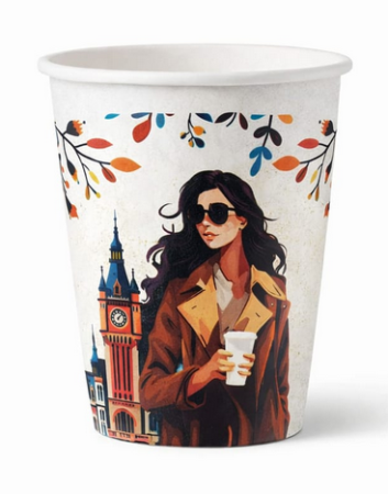 Pahare de cafea - Pahare carton colorate, 6 oz, 180 ml, 50 buc