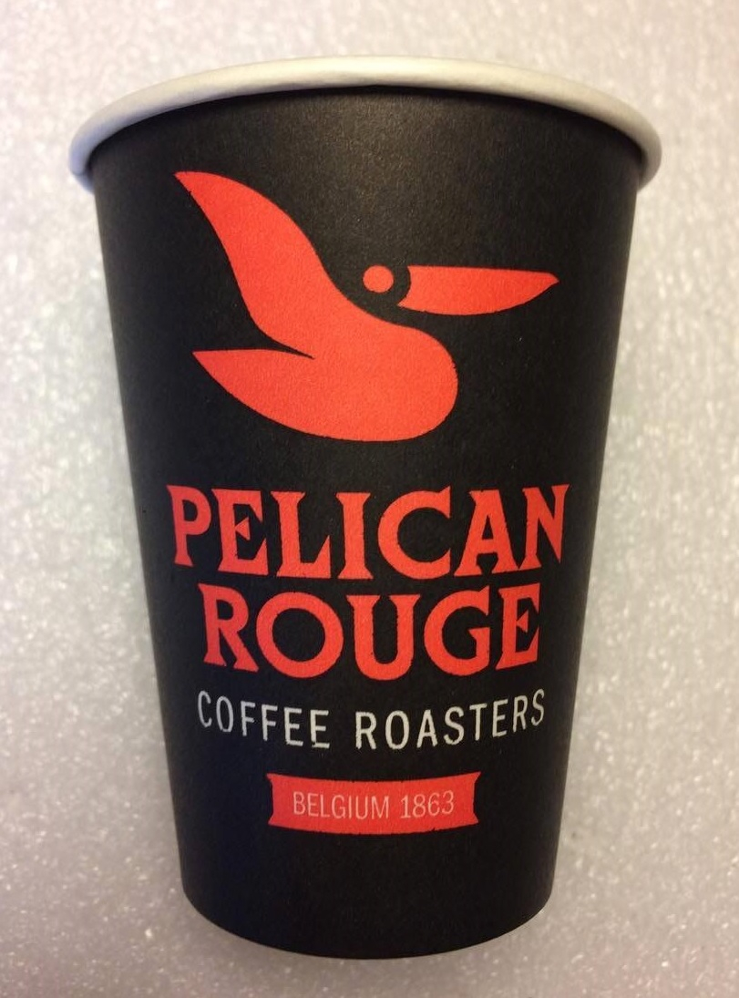Pahare carton Pelican Rouge 8oz, 50 buc