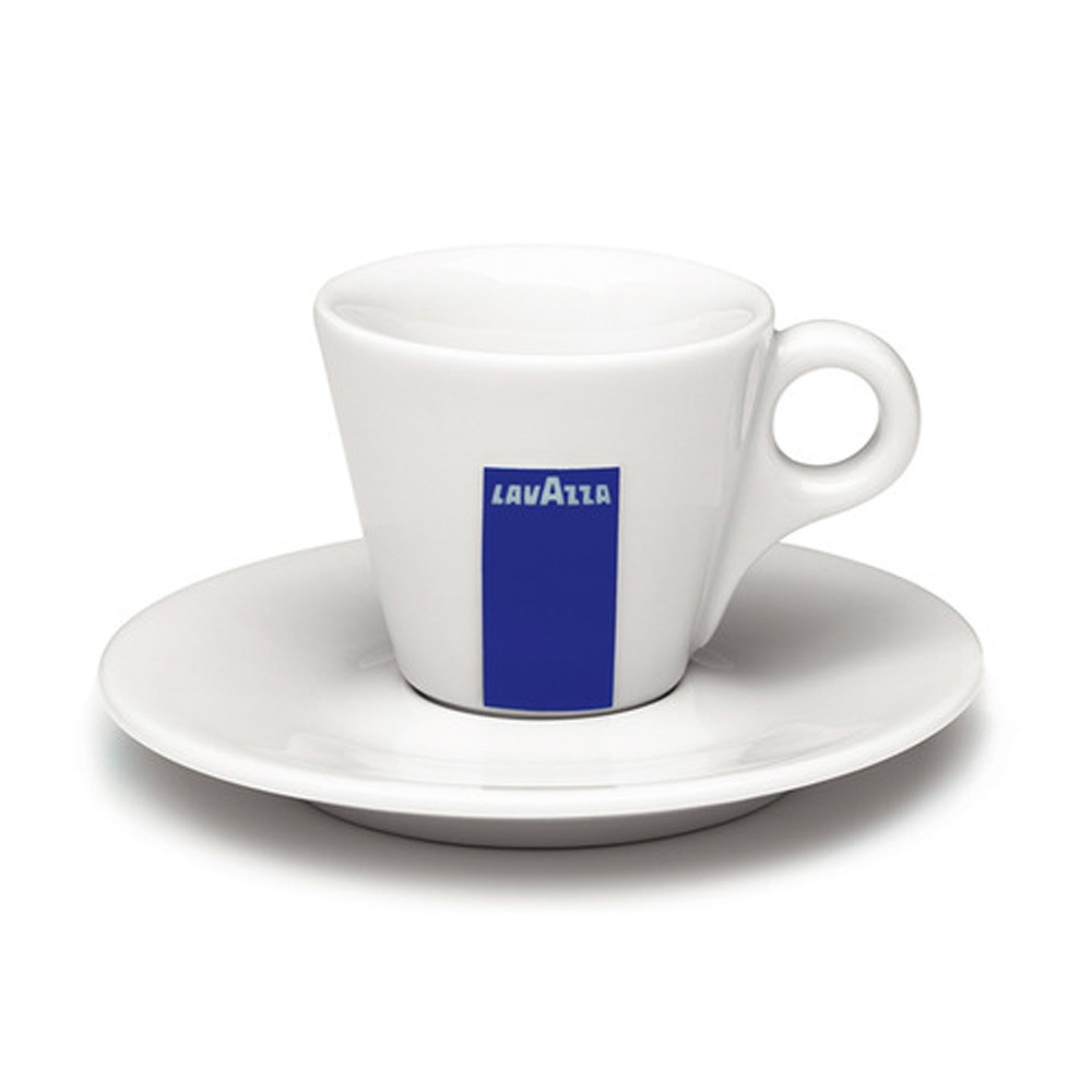 Set cesti + farfurii de cafea ceramica Lavazza Espresso, 12 buc