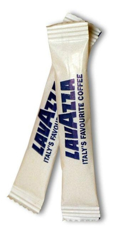 Stick-uri zahar alb Lavazza, set 100 plicuri