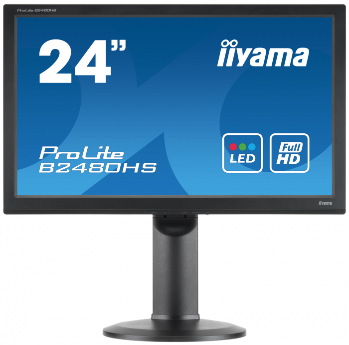 Monitor LED Iiyama ProLite 23.6", Full HD, HDMI, Boxe, Negru, B2480HS-B1 [5]