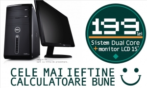 Calculator complet Dual Core cu monitor LCD 19 Pachet PROMO! [1]