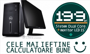 Calculator complet Dual Core cu monitor LCD 15&quot; Pachet PROMO!  [0]