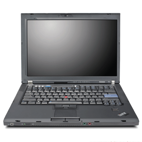 Laptop Lenovo ThinkPad T61, Intel Core Duo T7300 2.0 GHz, 2 GB DDR2, 160 GB HDD SATA, Display 15.4", DVD-CDRW, Finger Print, WI-FI, [1]