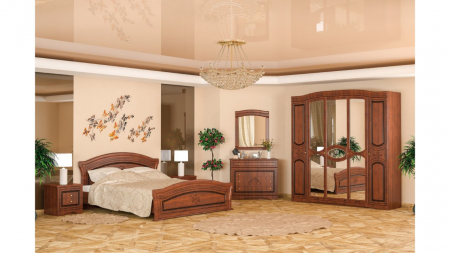 Dormitoare - Dormitor Milano maro 5 uși