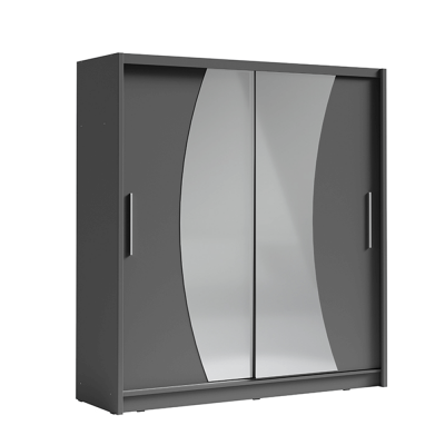 MOBILA DORMITOR - Dressing Birgamo tip 2 gri inchis