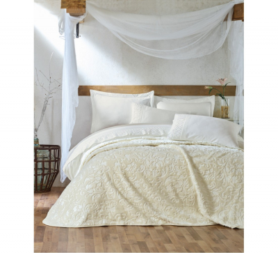 TEXTILE - PATURA EMBOSS 220X240CM IVOIRE