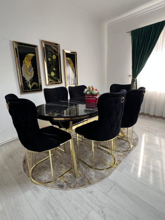 MOBILA BUCATARIE - SET MASA CU 6 SCAUNE