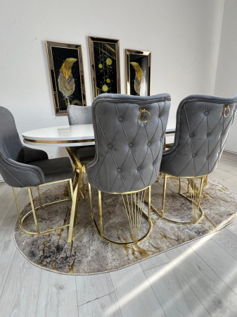 MOBILA BUCATARIE - SET MASA CU 6 SCAUNE