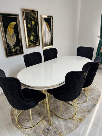 MOBILA BUCATARIE - SET MASA CU 6 SCAUNE