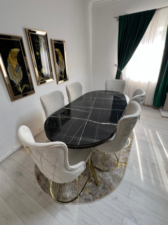 MOBILA BUCATARIE - SET MASA CU 6 SCAUNE