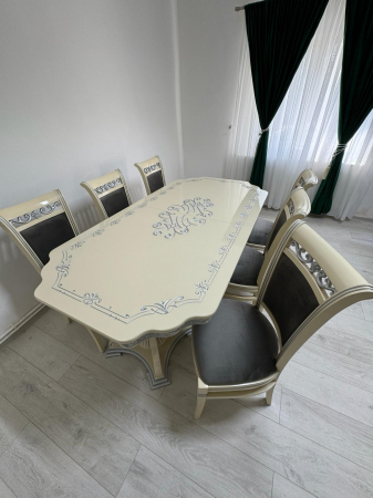 MOBILA BUCATARIE - Set masa Paris- 6 scaune Clasic