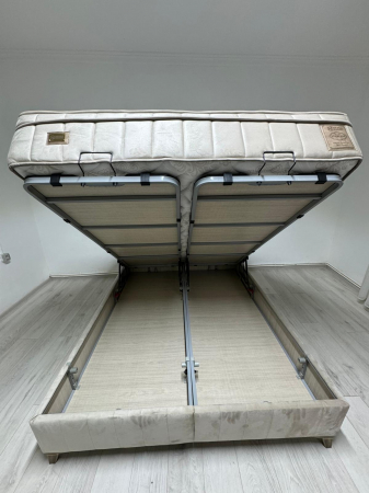 STARLINE -pat cu saltea 160×200, crem 31 [3]