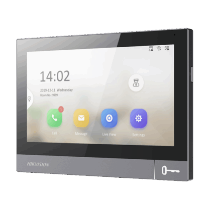 Monitor videointerfon TCP/IP, IPS LCD 7 inch touch screen, WiFi, PoE, Alarma IN – HIKVISION DS-KH8381-WTE1 [2]