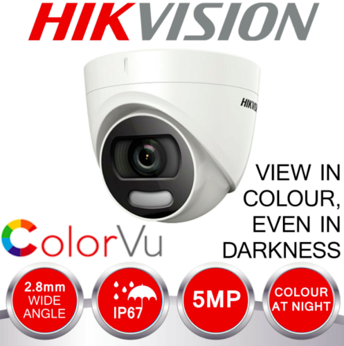 Sistem supraveghere profesional  Hikvision Color Vu 4 camere 5MP IR20m, DVR 4 canale, full accesorii si HDD [2]