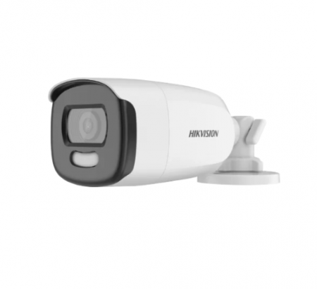 Camere supraveghere - Camera AnalogHD 5MP, lentila 2.8mm, Smart light 40 m, ColoVu, PoC – HIKVISION DS-2CE12HFT-E-2.8mm