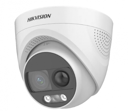 Camere supraveghere - Camera supraveghere ColorVu Analogica, 4K cu PIR 11 m, lentila 2.8mm, WL 20 m, Audio, Alarma, IP67 – HIKVISION DS-2CE72UF3T-PIRXO-2.8mm