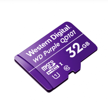 Accesorii montaj - Card MicroSD 32GB’seria Purple Ultra Endurance – Western Digital WDD032G1P0C