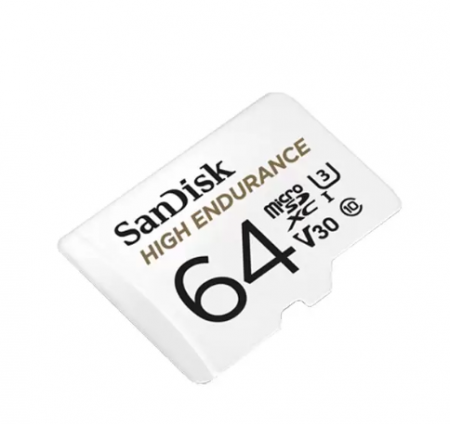 Accesorii montaj - Card MicroSD 64GB’seria HIGH Endurance – SanDisk SDSQQNR-064G-GN6IA