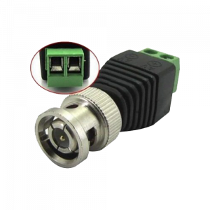 Video balun si mufe - Conector BNC prindere cu surub