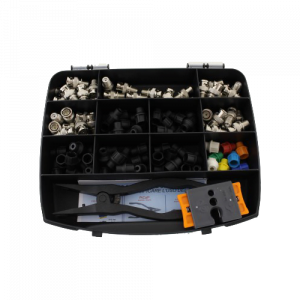 Accesorii supraveghere - Kit 50 conectori CAP SYSTEM, decapator si cleste sertizare - CAP SYSTEM