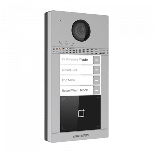 Posturi interioare si exterioare - Panou exterior videointerfon TCP/IP pentru 4 familii'Wi-Fi 2.4GHz'control acces integrat - HIKVISION DS-KV8413-WME1