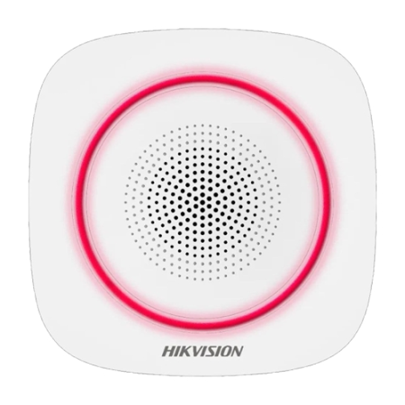 Detectie efractie - Sirena wireless AX PRO de interior cu led rosu, 868Mhz – HIKVISION DS-PS1-I-WE-R