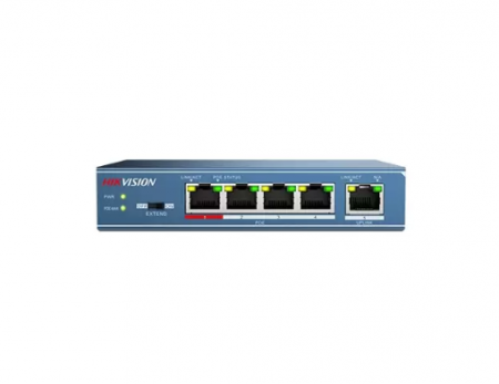 Accesorii montaj - Switch 4 porturi PoE, 1 port uplink- HIKVISION