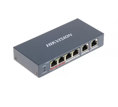 Accesorii montaj - Switch 4 porturi PoE+, 2 porturi uplink – HIKVISION