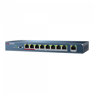 Switch - Switch 8 porturi PoE, 1 port uplink- HIKVISION