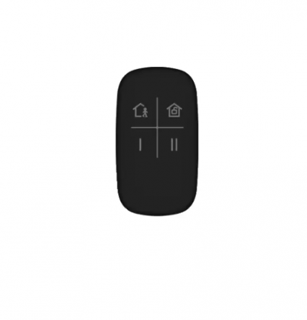 Accesorii efractie - Telecomanda 4 butoane pentru AX PRO 868Mhz, Neagra – HIKVISION DS-PKF1-WE-Black