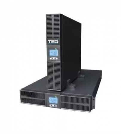 Acumulatori si baterii - UPS 3000VA rackabil 2U, dubla conversie, management, 1 schuko + 4 IEC, A0114968