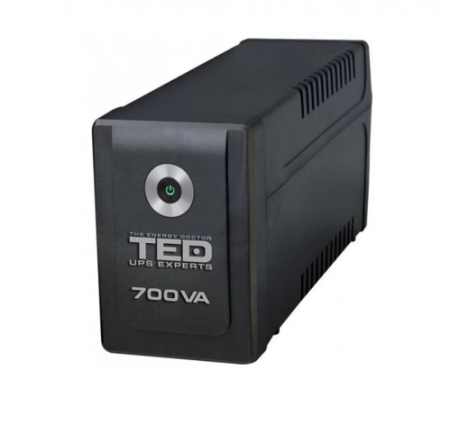 Surse alimentare - UPS 700VA / 400W LED Line Interactive cu stabilizator 2 iesiri schuko LED TED UPS Expert TED001542